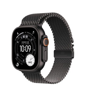 Apple Watch Ultra 3, 49 mm, Titanium Milanese Loop, must titaan / must (M)