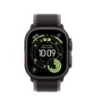 Apple Watch Ultra 3 GPS + Cellular 49mm Black Titanium Case with Black/Charcoal Trail Loop - S/M