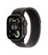 Apple Watch Ultra 3 GPS + Cellular 49mm Black Titanium Case with Black/Charcoal Trail Loop - S/M