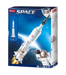 Klotsikomplekt Kosmoserakett 167 osa