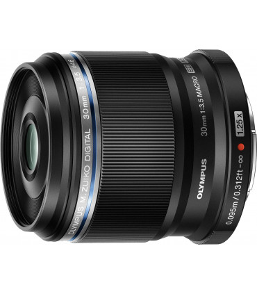 M.Zuiko Digital ED 30mm f/3.5 Macro objektiiv, must