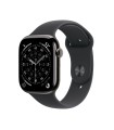 Apple Watch Series 11 GPS + Cellular 46mm Slate Titanium Case with Black Sport Band - M/L
