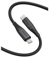 Swissten kaabel silikoon USB-C to Lightning 0,4m 30W, must