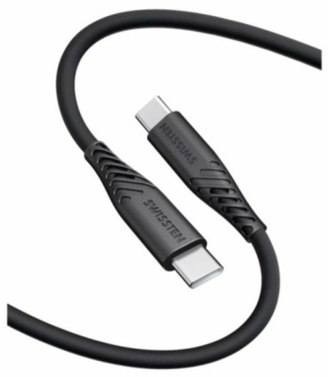 Swissten kaabel silikoon USB-C to USB-C 0,4m 60W,must