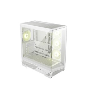 MSI ATX/micro ATX/Mini-ITX White/Transparent Midi Tower MAG PANO 130R PZ MAGPANO130RPZWHITE