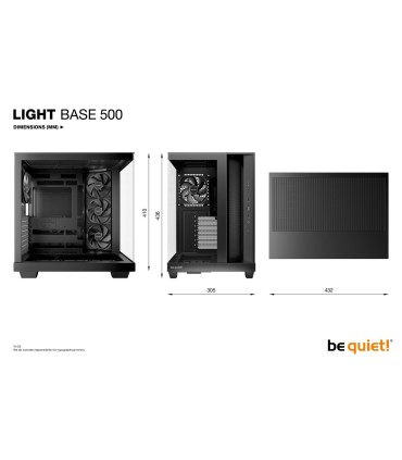 Be Quiet ATX/micro ATX/Mini-ITX Black Midi Tower PC BGW83