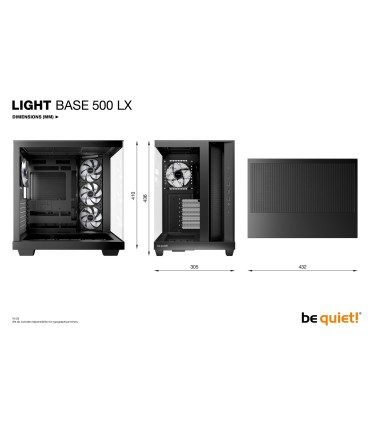 Be Quiet ATX/micro ATX/Mini-ITX Black Midi Tower PC BGW85