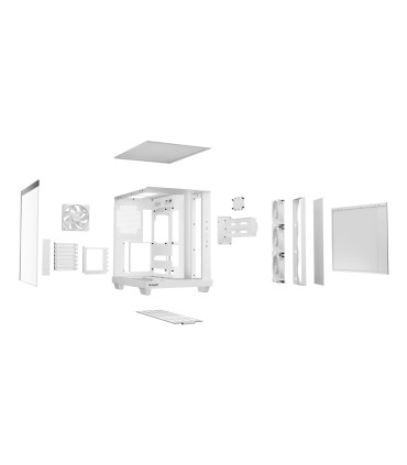 Be Quiet ATX/micro ATX/Mini-ITX White Midi Tower PC BGW86