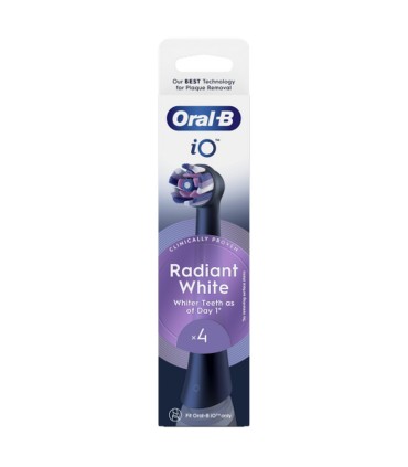 Braun Oral-B iO Radiant whitening varuharjapead 4tk, must