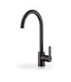 Kitchen tap Pyramis black matte