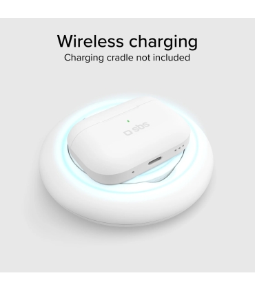 SBS juhtmevabad kõrvaklapid Air Kab Max TWS, valge