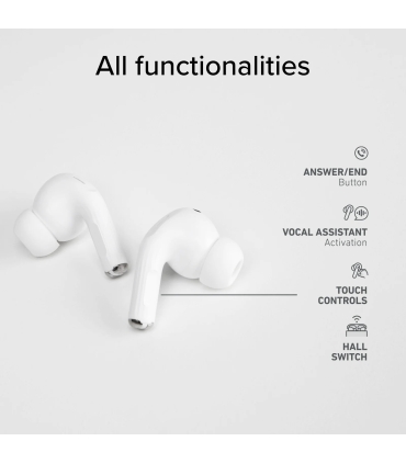 SBS juhtmevabad kõrvaklapid Air Kab Max TWS, valge