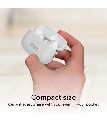 SBS juhtmevabad kõrvaklapid Air Kab Max TWS, valge