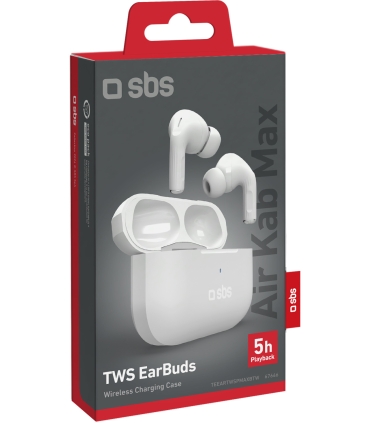 SBS juhtmevabad kõrvaklapid Air Kab Max TWS, valge