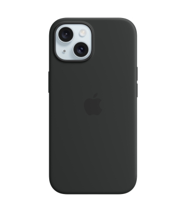 Apple iPhone 15 Silicone Case with MagSafe - Black