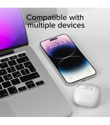 SBS juhtmevabad kõrvaklapid Go Pods TWS, valge