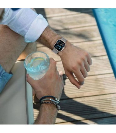 Tech-Protect kellarihm Milano Apple Watch 44/45/46/49mm, titanium