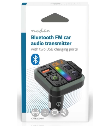 Nedis FM-Transmitter, BT, USB-C+USB, HF