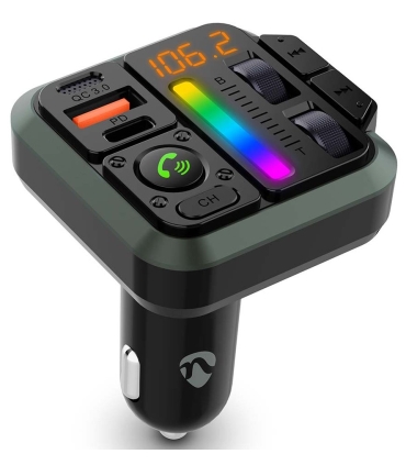 Nedis FM-Transmitter, BT, USB-C+USB, HF