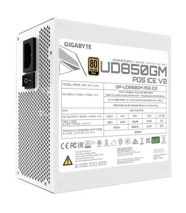 Gigabyte UD850GM PG5 ICE? ATX PC 100 - 240 V 850 W GP-UD850GMPG5ICE