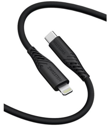 Swissten kaabel silikoon Lightning to USB-C 1,5m 60W,must