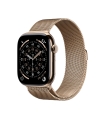Apple Watch Series 11 GPS + Cellular 46mm Gold Titanium Case with Gold Milanese Loop - M/L