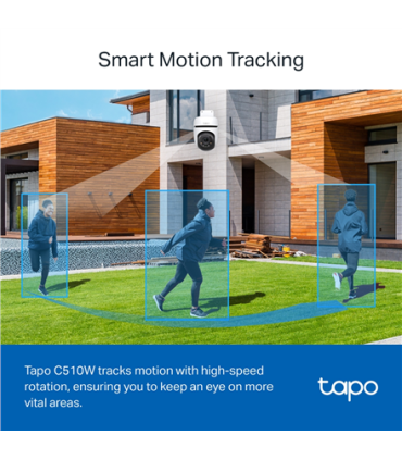 TP-LINK | Pan/Tilt Security Wi-Fi Camera | Tapo C510W | Dome | 3 MP | 3.9mm | IP65 | H.264 | MicroSD, up to 512 GB