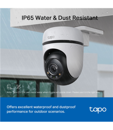 TP-LINK | Pan/Tilt Security Wi-Fi Camera | Tapo C510W | Dome | 3 MP | 3.9mm | IP65 | H.264 | MicroSD, up to 512 GB