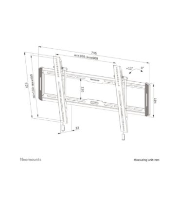 Neomounts Wall mount WL35-550BL16 TV mount 42-86"
