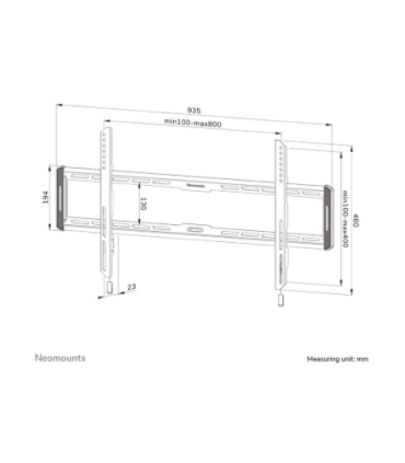 Neomounts WL30-550BL18 TV mount wall 43-86"