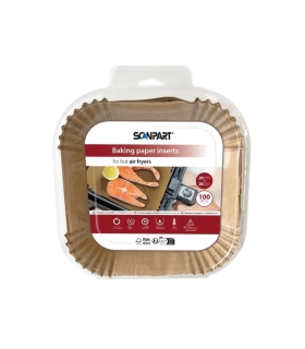 Scanpart küpsetuspaberid kuumaõhufritüürile 2910070005, 20 x 20 cm kandiline, 100 tk
