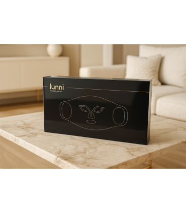 Lunni 7 värvi LED lähiinfrapunavalgusega näomask, must