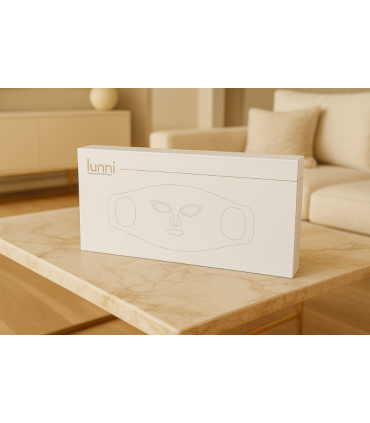 Lunni 7 värvi LED lähiinfrapunavalgusega näomask, valge