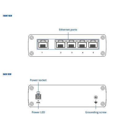 TELTONIKA Switch  TSW110000000 Switch type Unmanaged Switch layer L2 5xRJ-45 ports RJ-45 Ports Type Gigabit Ethernet (10/100/100