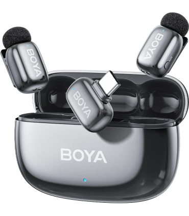 Boya juhtmevaba mikrofon mini 2-02 USB-C, space gray