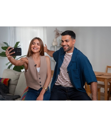 Boya juhtmevaba mikrofon mini 2-01 Lightning/USB-C, must