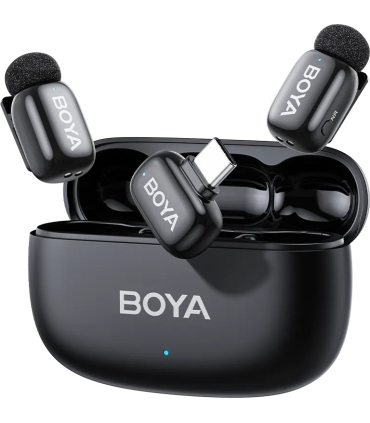 Boya juhtmevaba mikrofonikomplekt mini 2-02 USB-C, must