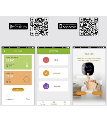 ProfiCook PCSV1159 Sous Vide keetja (vaakumkeetja) WiFi ja taimeriga