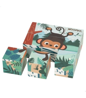 Woomax puidust kuubiku pusle Loomad