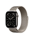 Apple Watch Series 11 GPS + Cellular 46mm Natural Titanium Case with Natural Milanese Loop - M/L