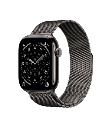 Apple Watch Series 11 GPS + Cellular 46mm Slate Titanium Case with Slate Milanese Loop - M/L