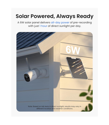Reolink Wireless Pan & Tilt Long Lasting Solar/Battery Camera with Spotlights | Altas Series B630 with Solar Panel | Bullet | 4 
