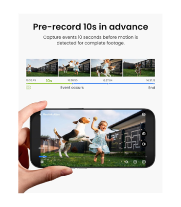 Reolink | Wireless Pan & Tilt Long Lasting Solar/Battery Camera with Spotlights | Altas Series B630 with Solar Panel | Bullet | 