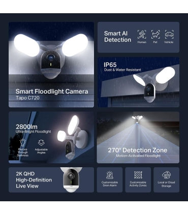 TP-LINK WRL CAMERA 2K QHD/TAPO C720 