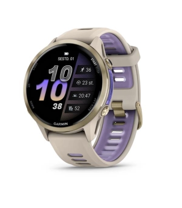 Garmin Forerunner 970 käekell, pehme kuldne titaanium/prantsuse hall