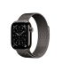 Apple Watch Series 11 GPS + Cellular 42mm Slate Titanium Case with Slate Milanese Loop