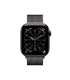 Apple Watch Series 11 GPS + Cellular 42mm Slate Titanium Case with Slate Milanese Loop