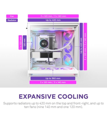 NZXT Midi Tower CM-H92FW-R1