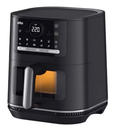 Braun HF5075IBK MultyFry 5 kuumaõhufritüür 6 l, vaateaknaga