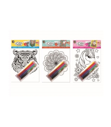 Grafix värvi numbri järgi + 6 pliiatsit, erinevad